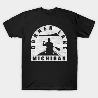 Dorner Lake Canoeing Michigan T-Shirt